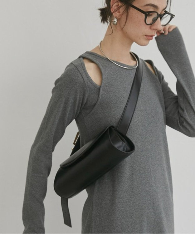 WEGO 【ANGIE VINTAGE】ロールショルダーBAG ブラック
