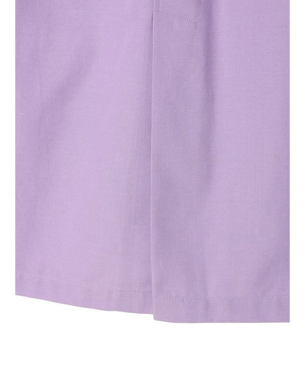 Green Parks 綿麻混台形マキシスカート Lavender