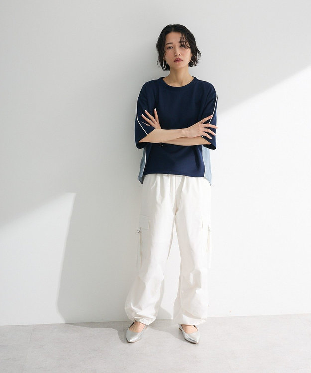 Green Parks ナイロンドッキングポンチラインプルオーバー Navy