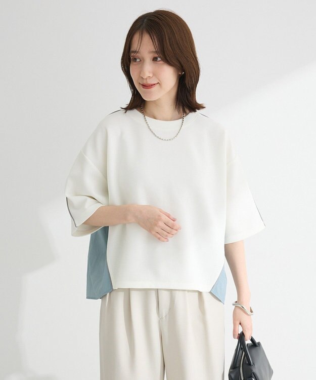 Green Parks ナイロンドッキングポンチラインプルオーバー Ivory