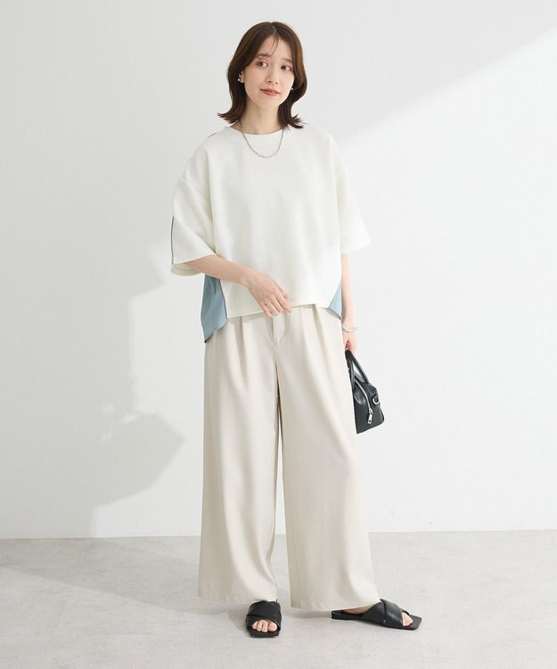 Green Parks ナイロンドッキングポンチラインプルオーバー Ivory