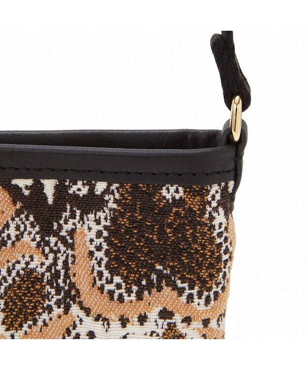 TOPKAPI 【TREASURE TOPKAPI】アニマルジャガード ミニポシェット ショルダーバッグ ベージュ