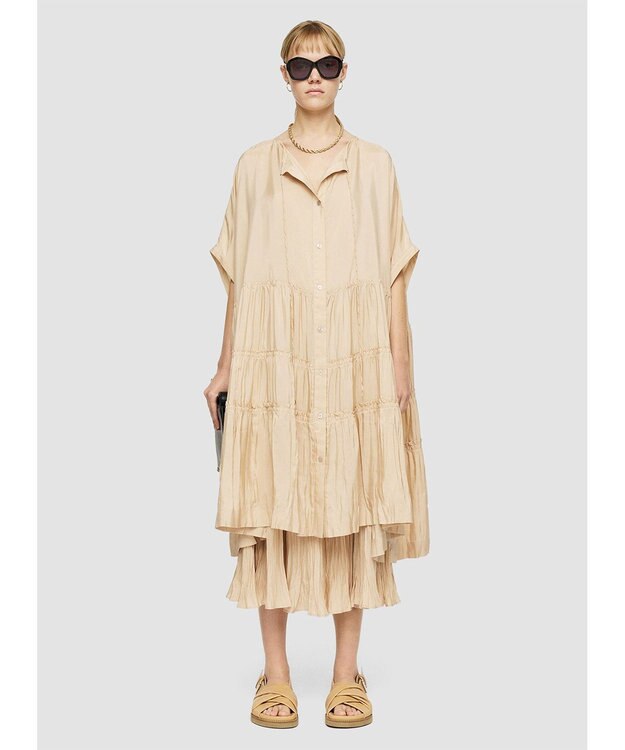 JOSEPH 【洗える】ハボタイ　リラックスフィットドレス Sesame