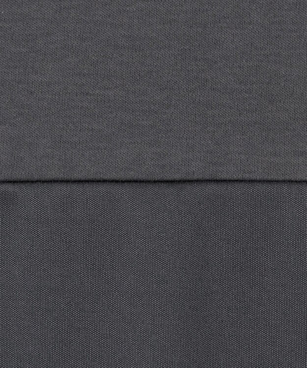 ICB 【接触冷感・UVケア・洗える】シルケットスムースコンビ Tブラウスカットソー チャコール系