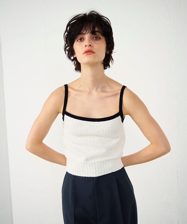 バイカラーニットノースリーブ / GRACE CONTINENTAL | ファッション