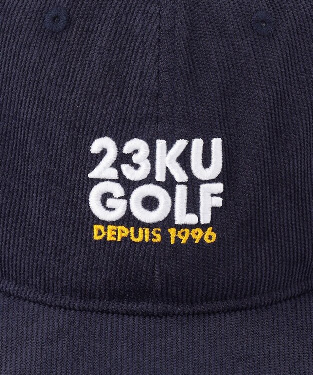 23区GOLF 【UNISEX】コーデュロイ キャップ ネイビー系