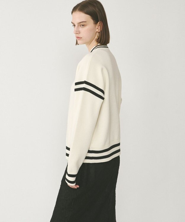 GRACE CONTINENTAL ニットスタジャン キナリ