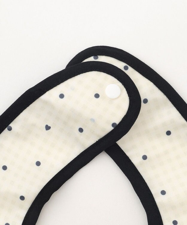 組曲 KIDS gingham K heart エプロン ベージュ系5