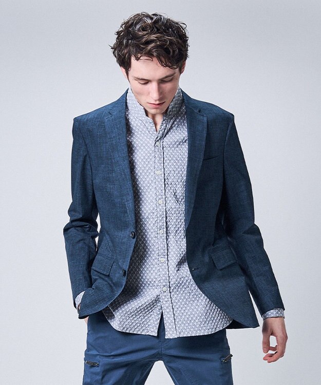 JOSEPH HOMME クールドッツストレッチ　ジャケット ダルブルー系