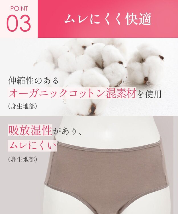 Wing サニタリーショーツ　羽根付きナプキン対応　はきこみ丈ふつう　ウイング／ワコール　EC8500 ブラウン