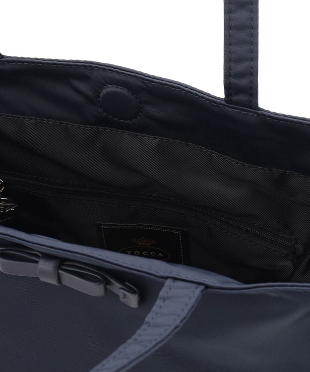 TOCCA 【A4サイズ対応・一部カラー撥水】TINY RIBBON SUBBAG サブバッグ ネイビー系