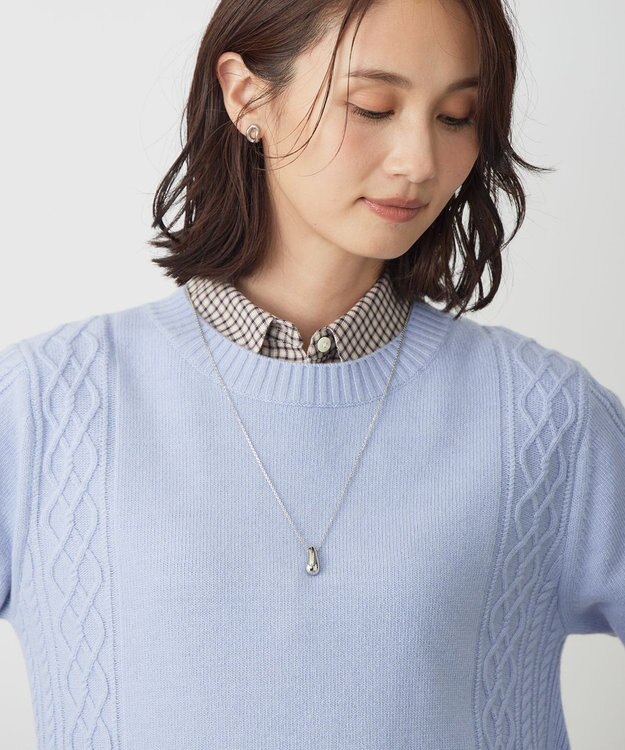 J.PRESS LADIES shizuku ワントップ ネックレス シルバー系