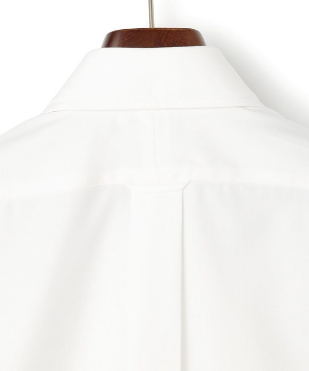 J.PRESS MEN 【PREMIUM PLEATS / 形態安定】ピンオックス ドレスシャツ / ワイド ホワイト系
