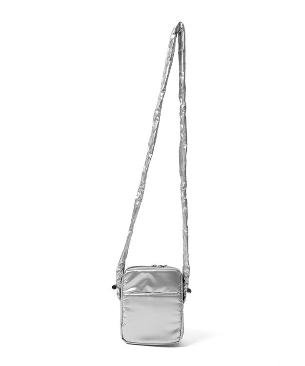 WEGO リボンギャザーミニショルダー シルバー