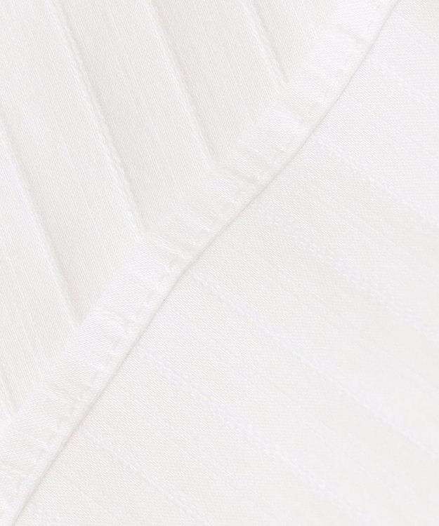 J.PRESS LADIES L 【洗える】ドビーストレッチ シャツカラー ブラウス ホワイト系