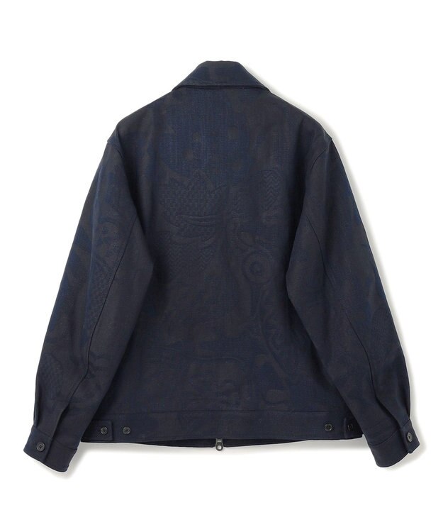 JOSEPH HOMME 【HIGH GRADE LINE】フォークアートジャガード　ジップアップブルゾン ブラック系