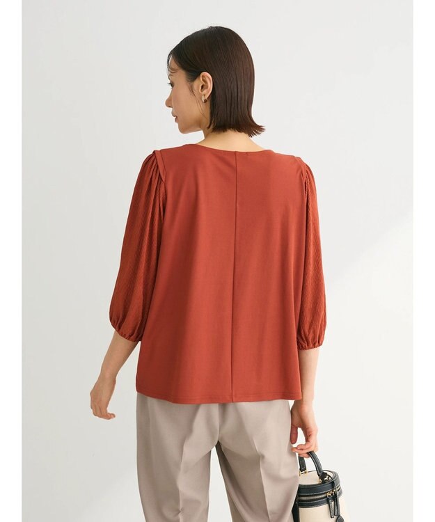 Green Parks 袖表面ドッキングカットプルオーバー Terracotta