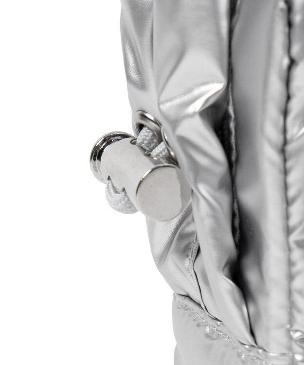 WEGO リボンギャザーミニショルダー シルバー