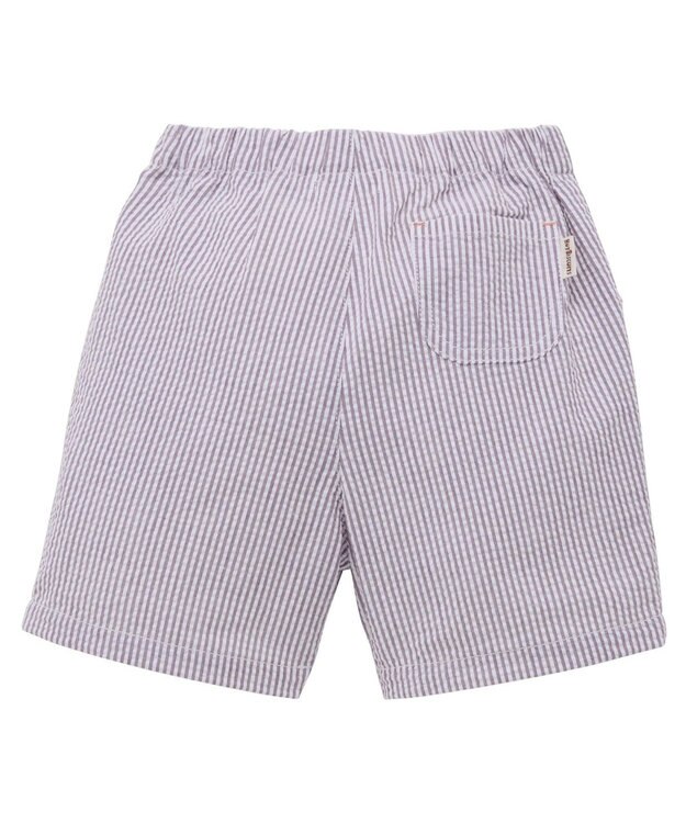 MIKI HOUSE HOT BISCUITS 【80-120cm】サッカー素材 5分丈パンツ パープル