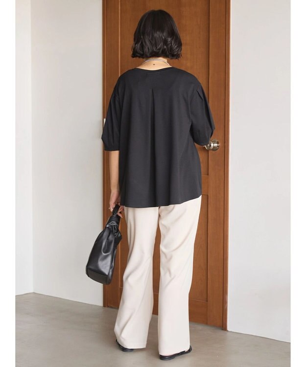 AMERICAN HOLIC 接触冷感袖コンシャスカットプルオーバー Black