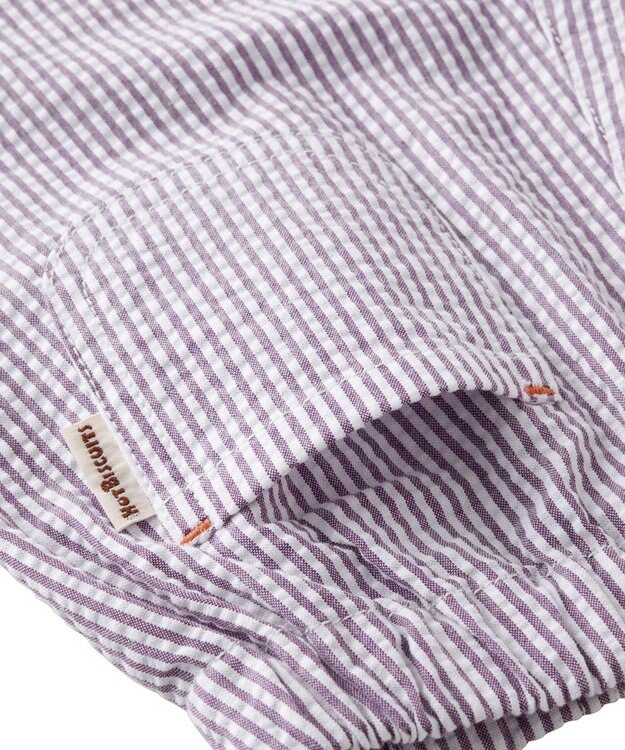 MIKI HOUSE HOT BISCUITS 【80-120cm】サッカー素材 5分丈パンツ パープル