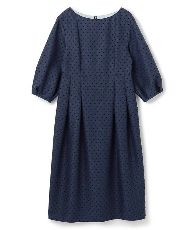 TOCCA 【洗える】NIGHT CURTAIN ドレス ブルー×ドット柄