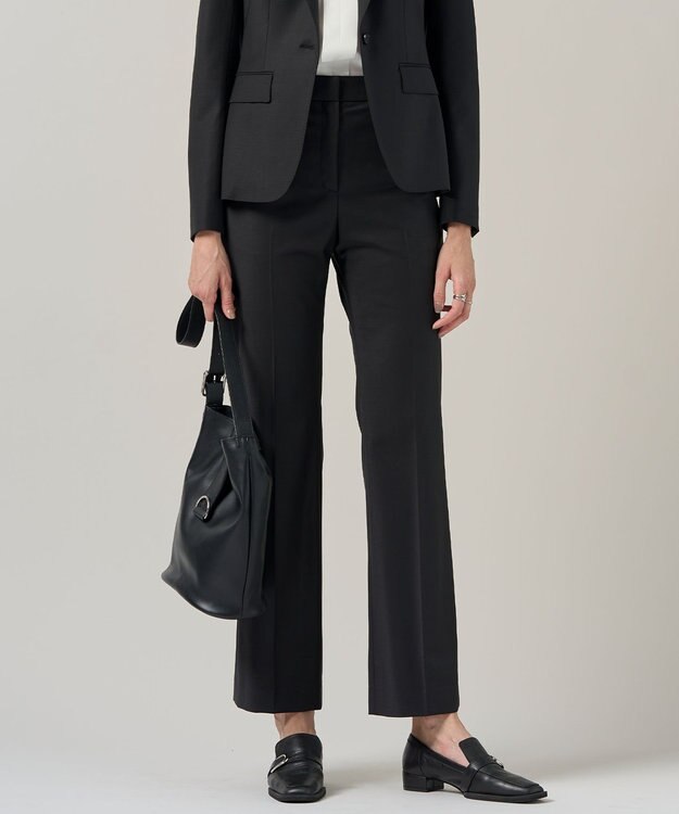 ICB 【新色追加・セットアップ対応】Bahariye セミフレアパンツ ブラック系