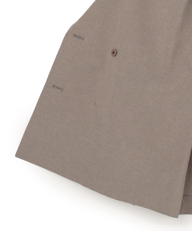 BEIGE， 【イージーケア・セットアップ対応】BATEAU / メランジ ダブルジャケット Taupe