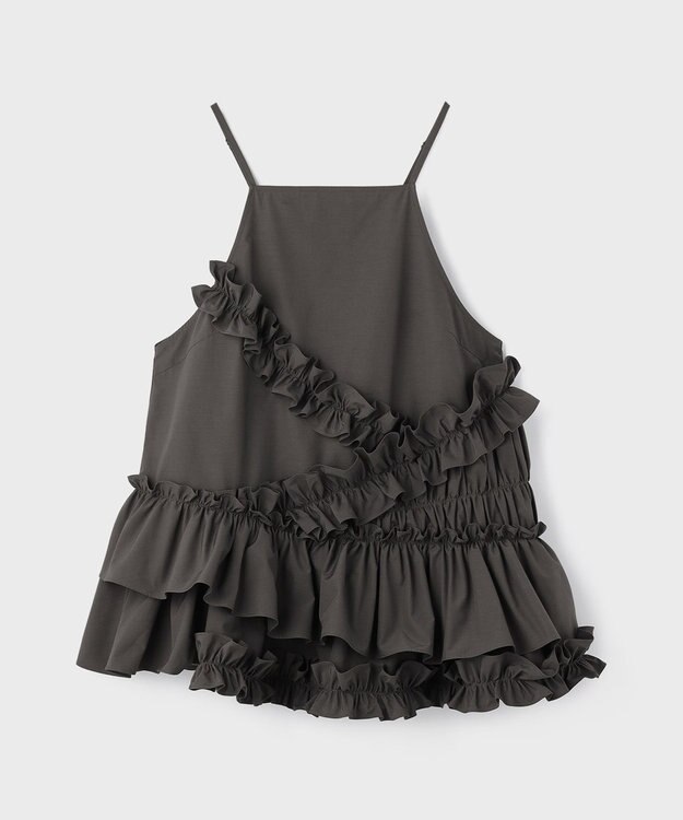 GRACE CONTINENTAL フリルキャミソール グレー