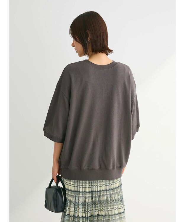 Green Parks ７分袖ロゴミニ裏毛トレＴＥＥ Charcoal Gray