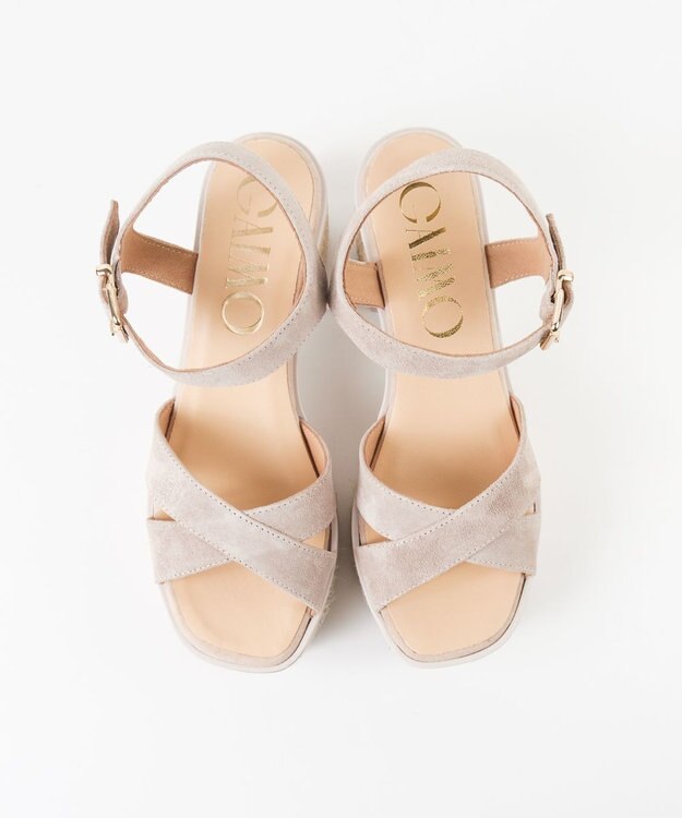 gaimo 【GAIMO/ガイモ】クロスストラップ プラットフォームサンダル/MANU トープ