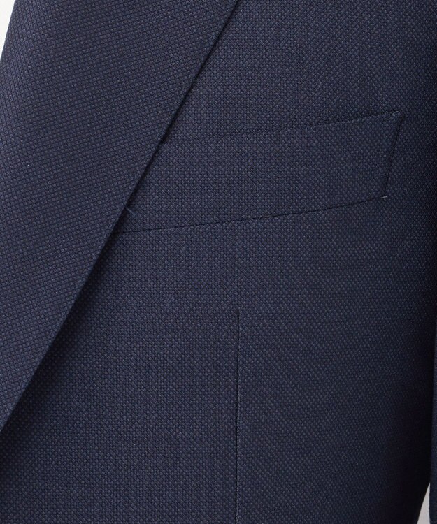 GOTAIRIKU ロングシーズン着用可【横伸度15％/ストレッチ性抜群】タスマニア120ｓスーパーストレッチ スーツ（ネイビー） ネイビー系8