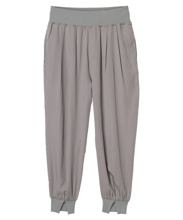 Green Parks ・ｆｕｒｒｙ　ｒａｔｅ　リブキリカエジョガーパンツ Light Gray