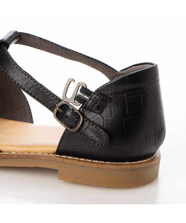 ing <ing>【WEB限定】グルカフラットサンダル ブラックカタオシ