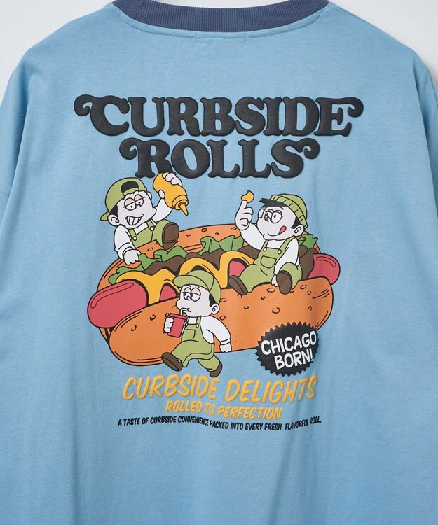 WEGO ボーイズグラフィックリンガーBIGT（S） ブルー