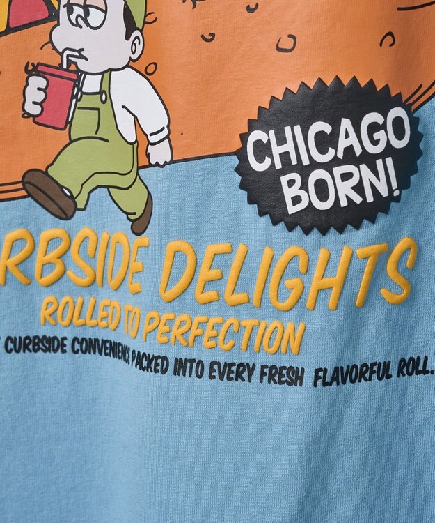 WEGO ボーイズグラフィックリンガーBIGT（S） ブルー