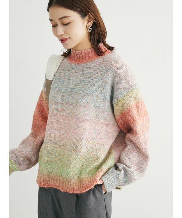 Green Parks グラデーションニットプルオーバー Multi