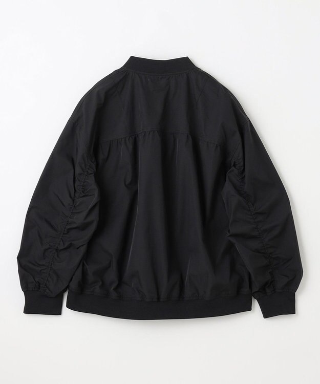 ANY 【洗濯機可能/撥水】MA-1 ギャザーブルゾン ブラック