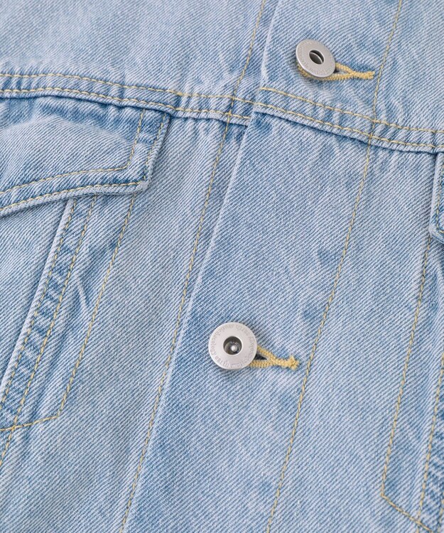 earth music&ecology ビッグデニムジャケット Light Indigo