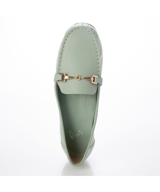 ing <ing>【3E】【サスティナブル】ビット付きモカシューズ グリーン