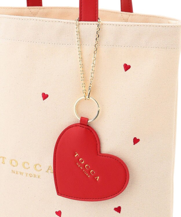 TOCCA 【chayさん着用】【WEB＆一部店舗限定・A4サイズ対応】LUCKY TWINKLE CANVASTOTE キャンバストートバッグ レッド系