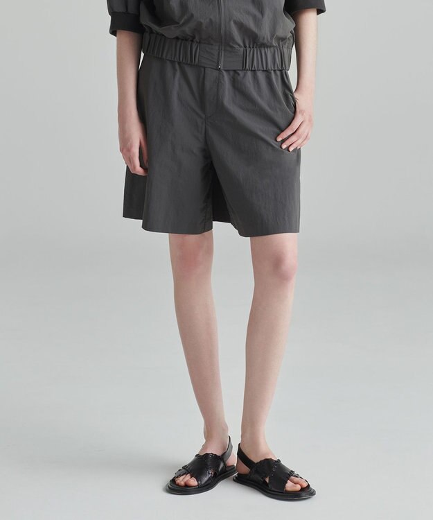 NAVE 【ReNAVE　撥水機能・UVカット・透湿・接触冷感・洗える】ナイロンタスランショートパンツ グレー系