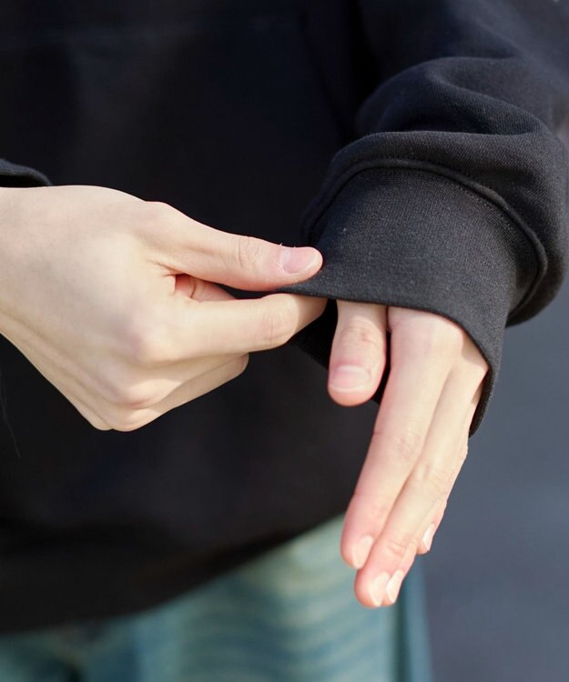 WEGO 【ユニセックス着用ITEM】別注NEWJACKグラフィックプルパーカー ブラック