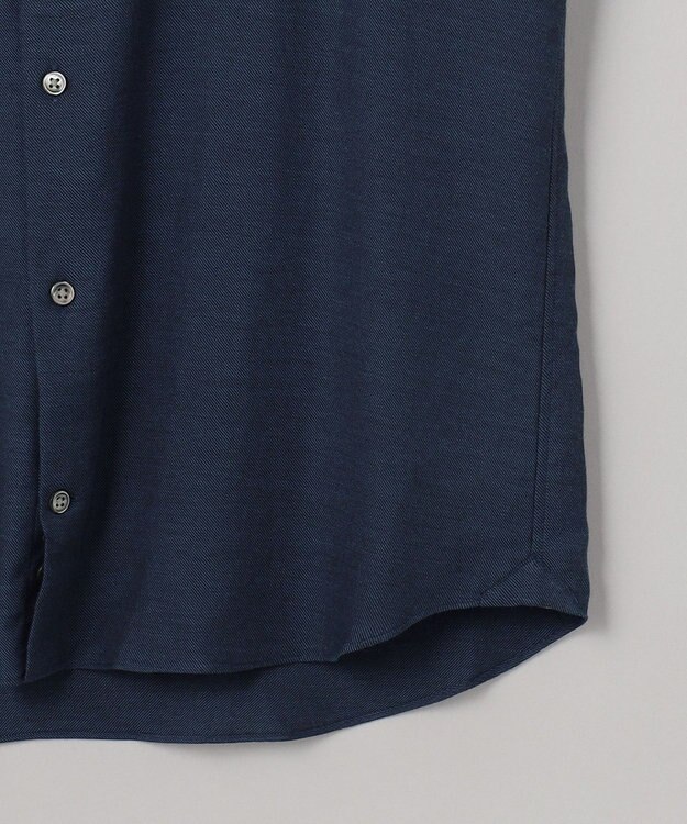 GOTAIRIKU GOLD LABEL/WEB&一部店舗限定【Thomas Mason】コットンカシミヤ フラノシャツ ネイビー系