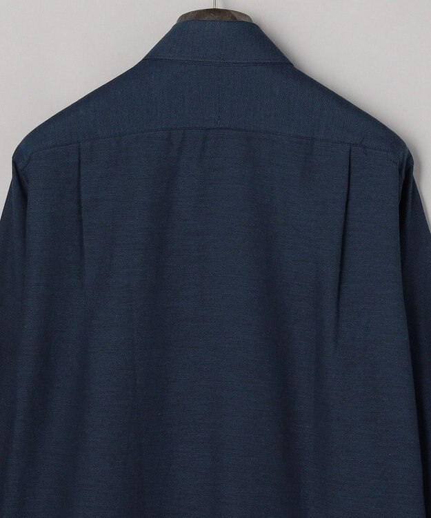 GOTAIRIKU GOLD LABEL/WEB&一部店舗限定【Thomas Mason】コットンカシミヤ フラノシャツ ネイビー系