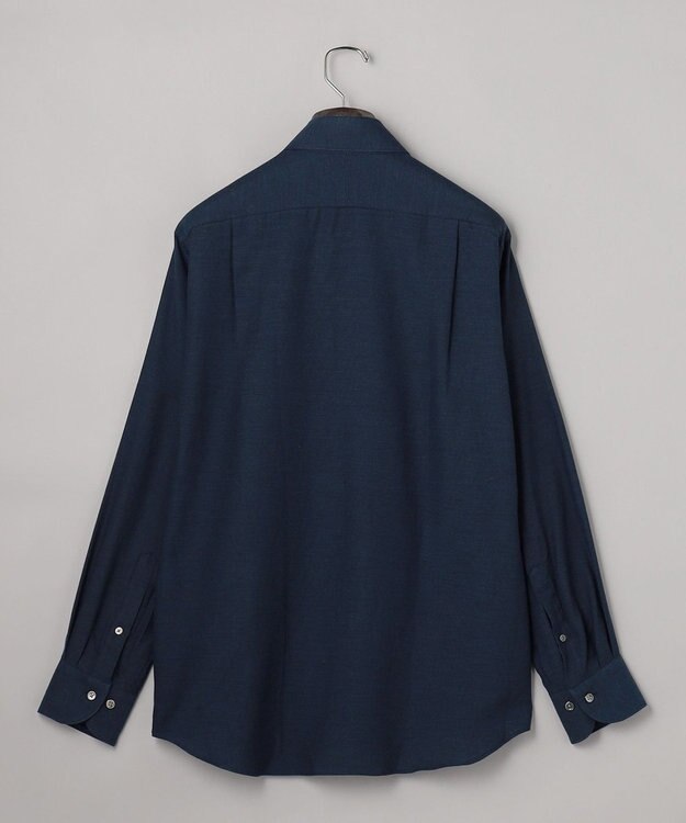 GOTAIRIKU GOLD LABEL/WEB&一部店舗限定【Thomas Mason】コットンカシミヤ フラノシャツ ネイビー系