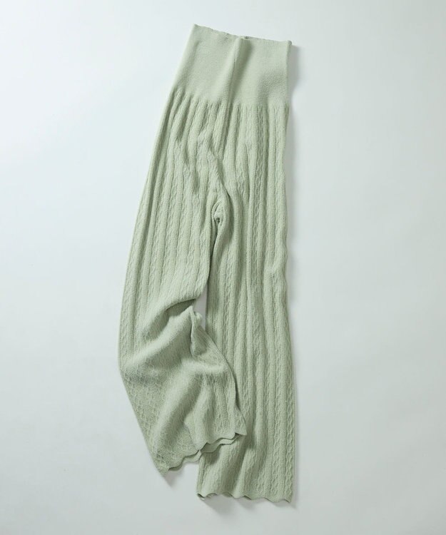 une nana cool とろみ素材がここちよいハラマキ付きロングボトム　ｍｏｉ　ｒｏｏｍ（モアルーム） オリーブ