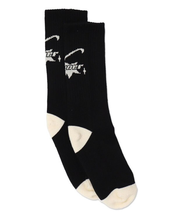 WEGO バックデザイン底パイルクルーソックス 柄2