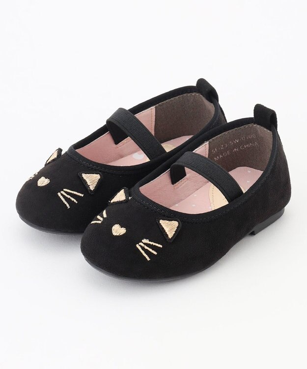 ANY KIDS アニマル パンプス ブラック
