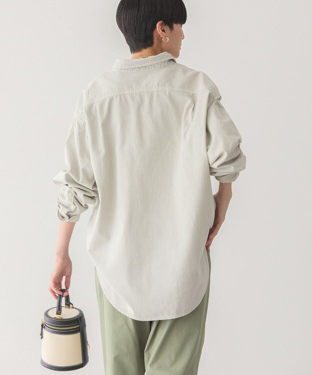 AMERICAN HOLIC バックタックオーバーシャツ Light Gray
